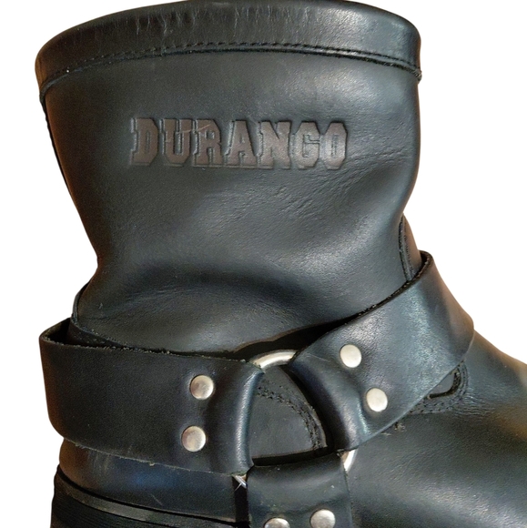 Durango Men's Motorcycle Boots Black Harness Biker Boots Size 12 E - Picture 2 of 13